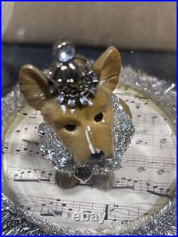 Demdaco A Gilded Life YORKIE Cloche Ornament Lot Of 2