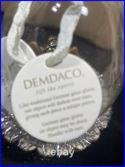 Demdaco A Gilded Life YORKIE Cloche Ornament Lot Of 2