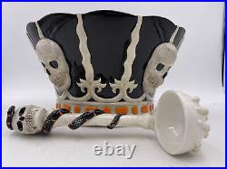 Department 56 Skull Punch Bowl with Ladle-Frankenstein’s Lab #98617