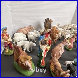 Depose Italy Nativity Figurine Set 50+ Jesus Mary Joseph Wiseman Angels Animal