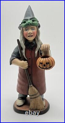 Dept 56 Our Town Collection By Leo Smith Halloween Kids Witch Girl 12.5