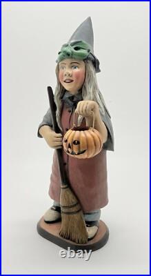 Dept 56 Our Town Collection By Leo Smith Halloween Kids Witch Girl 12.5