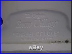 Dept 56 Snow Village Chapel of Love #56.55354 Rare Hard to Find