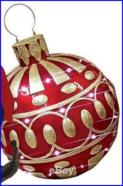 Design Toscano Gargantuan Illuminated Holiday Ornament With LED Twinkling Lights