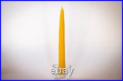 Dipped Taper Candles 100% Pure USA Beeswax Unscented 6 x 3/4 6 Hour Burn Time