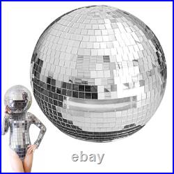 Disco Ball Helmet, Mirror Ball Hat, Sparkling Disco Ball Decoration, Mirror Glas