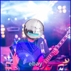 Disco Ball Helmet, Mirror Ball Hat, Sparkling Disco Ball Decoration, Mirror Glas