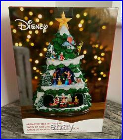 Disney 17.5 Animated Christmas Tree With Led Lights And Music New