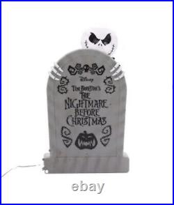 Disney 30in The Nightmare Before Christmas Jack Skellington Animated Tombstone
