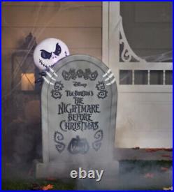 Disney 30in The Nightmare Before Christmas Jack Skellington Animated Tombstone