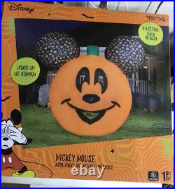 Disney 9.5 ft Mickey Mouse Halloween Jack O Lantern Pumpkin Inflatable New