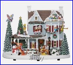 Disney Animated Holiday House With Lights & Music Christmas 2022 New Sealed