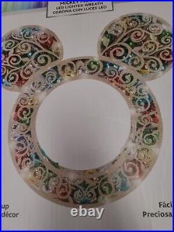 Disney Christmas Mickey Mouse LED Lighted Wreath 4982012 NEW SEALED