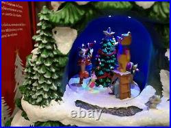 Disney Christmas Tree 17.5 Music Box! LED Lights Xmas Decorations SEE VIDEO