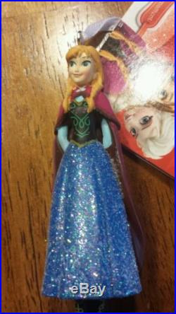 Disney Frozen SPARKLING ELSA OLAF ANNA Christmas Tree Ornaments Set NEW WithTAGS