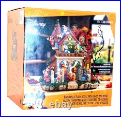 Disney Halloween Haunted Party House Lights Music Limited Edition Mickey Minnie