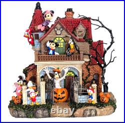 Disney Halloween Haunted Party House Lights Music Limited Edition Mickey Minnie