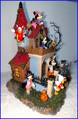 Disney Halloween Haunted Party House Lights Music Limited Edition Mickey Minnie