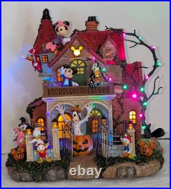 Disney Halloween Haunted Party House Lights Music Limited Edition Mickey Minnie