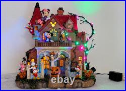 Disney Halloween Haunted Party House Lights Music Limited Edition Mickey Minnie
