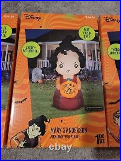 Disney Hocus Pocus 5' Winifred Sarah Mary Sanderson Sisters Inflatables Set of 3