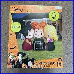 Disney Hocus Pocus 5ft Sanderson Sisters Halloween Airblown Inflatable In Hand