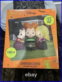 Disney Hocus Pocus Sanderson Sisters 4.5′ Inflatable Airblown Halloween Yard
