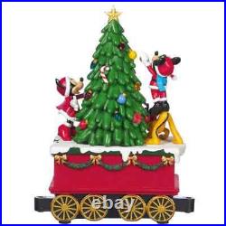 Disney Illuminated & Musical Plug In Holiday Christmas Train 3 Piece Exclusive