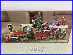 Disney Illuminated & Musical Plug In Holiday Christmas Train 3 Piece Exclusive