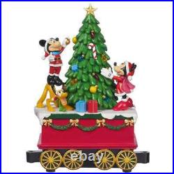 Disney Illuminated & Musical Plug In Holiday Christmas Train 3 Piece Exclusive