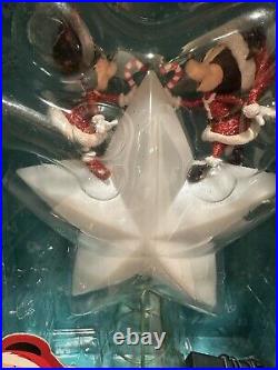 Disney Light Up Star Mickey And Minnie Tree Topper Rare