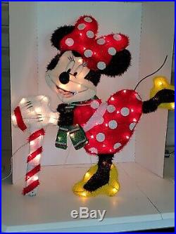 Disney Lighted Iridescent Minnie Mouse Christmas Indoor Outdoor Decor 36 w Box