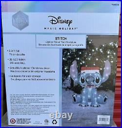 Disney Magic Holiday 27-inch Tall Stitch LED Lighted Tinsel Yard Sculpture