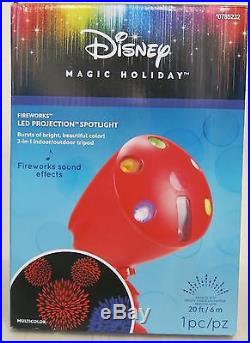 Disney Magic Holiday Lightshow LED Projector Fireworks With Sound Effects