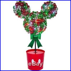 Disney Magic Holiday Mickey Mouse Multi-Color Christmas LED Topiary 3.2-feet
