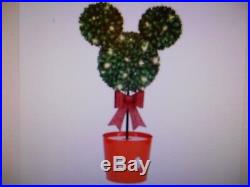 Disney Mickey Mouse Topiary 3.09-ft Freestanding Tree Multi-function LED Lights