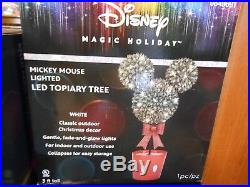 Disney Mickey Mouse Topiary 3.09-ft Freestanding Tree Multi-function LED Lights