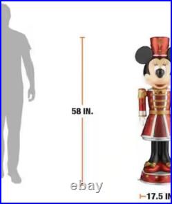 Disney Minnie Mouse Nutcracker 58in LED Illuminated Indoor/Outdoor Holiday Decor