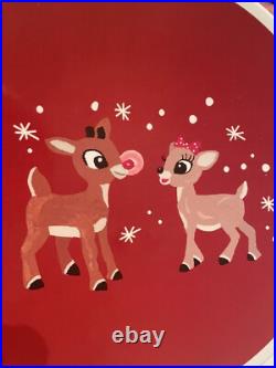 Disney Pottery Barn Rudolph holiday Christmas Santa PLATE + CUP party Kid SET 8h