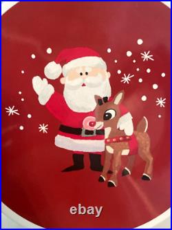 Disney Pottery Barn Rudolph holiday Christmas Santa PLATE + CUP party Kid SET 8h