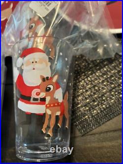 Disney Pottery Barn Rudolph holiday Christmas Santa PLATE +Cup party Kid SET 8 z Disney Pottery Barn Rudolph holiday Christmas Santa PLATE +Cup party Kid SET 8 z
