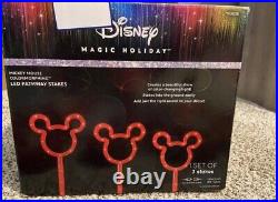 Disney Rainbow color changing Christmas Led Pathway Light Stakes Gemmy