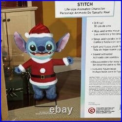Disney Stitch 3 FT Christmas Animated Musical Animatronic Holiday Decor NEW