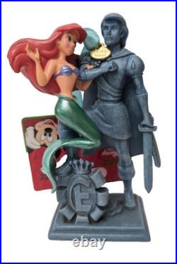 Disney Store Little Mermaid Ariel Prince Eric Statue Christmas Ornament New