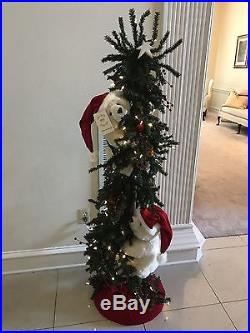 Ditz Designs Christmas Tree Bear Peek a Boo Polar, 65 tall NWT