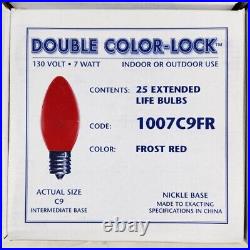 Double Color-Lock Indoor/Outdoor C-9 Replacement Bulbs Red, Blue, Green, Yellow