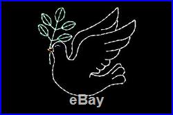 Dove of Peace LED light wire frame metal Outdoor Yard Lawn Decoration Display
