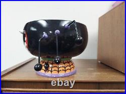 Dpt 56 Google-Eye Halloween Spider Bowl 91783 9 Wide x 7 Tall VGUC MISSING LEG