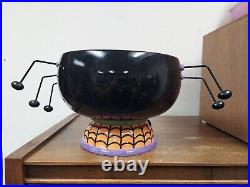 Dpt 56 Google-Eye Halloween Spider Bowl 91783 9 Wide x 7 Tall VGUC MISSING LEG
