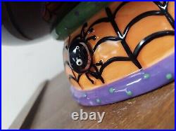 Dpt 56 Google-Eye Halloween Spider Bowl 91783 9 Wide x 7 Tall VGUC MISSING LEG